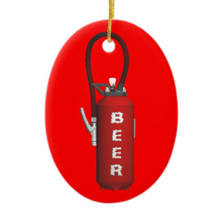 Thirst Quencher Beer Ceramic Ornament