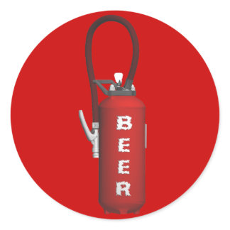 Thirst Quencher Beer Classic Round Sticker
