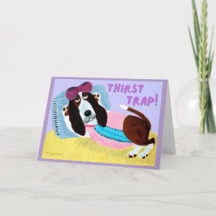 Thirst Trap Basset Hound Swimsuit Model Card
