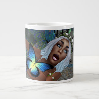 Thirsty Butterfly and Fairy Giant Coffee Mug