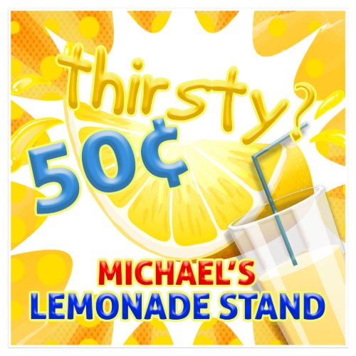 Thirsty Custom Ice Cold Lemonade Stand Sign 