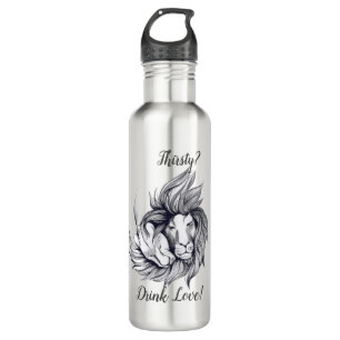 Thirsty? Drink Love! Thermal Tumbler Stainless Steel Water Bottle