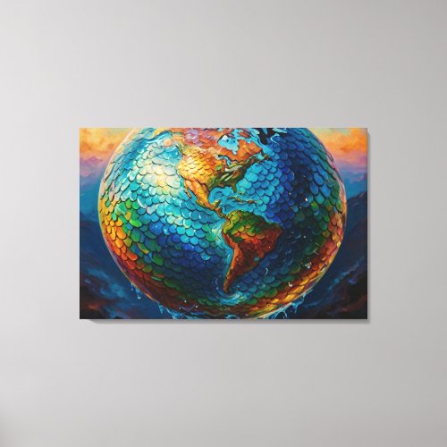 Thirsty Earth image Canvas Print