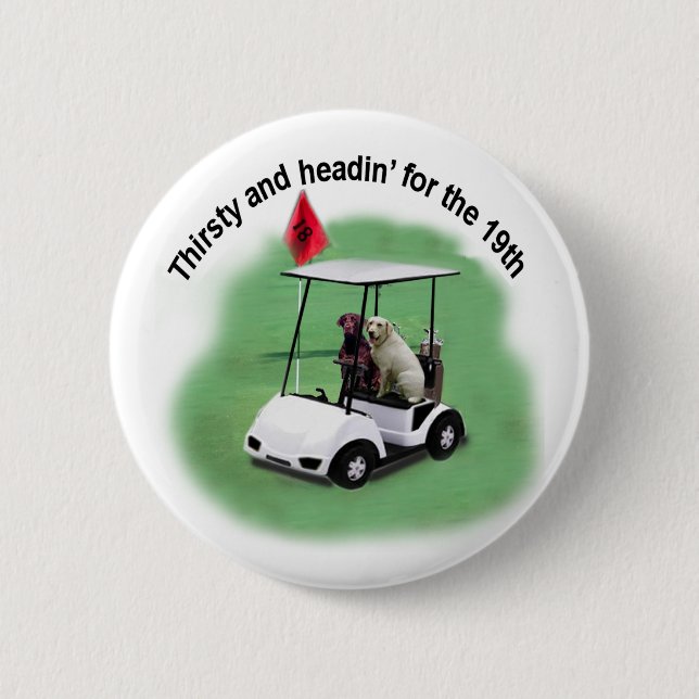 Thirsty Labs Pinback Button (Front)