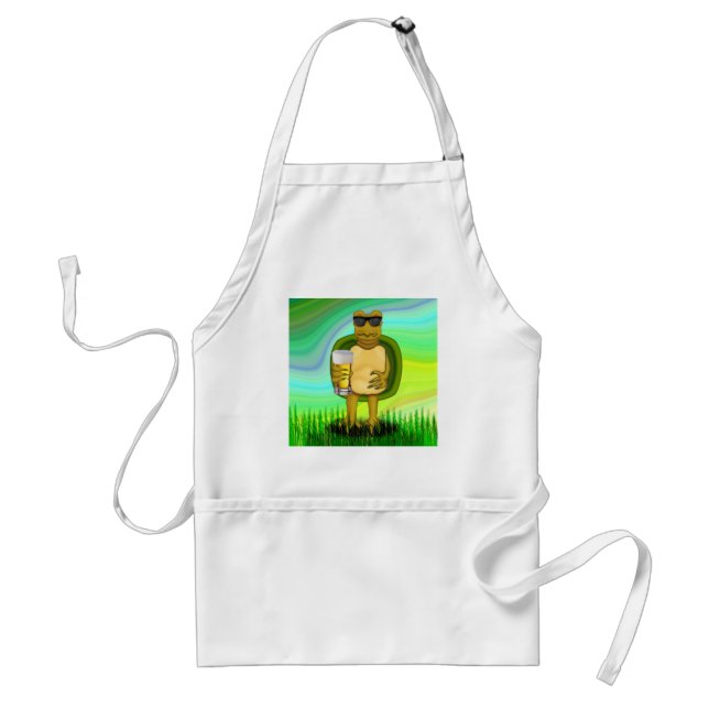 Thirsty Turtle Adult Apron (Front)