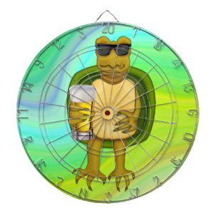Thirsty Turtle Dartboard With Darts