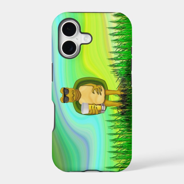 Thirsty Turtle Iphone Case (Back)