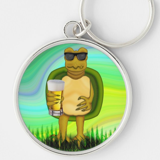 Thirsty Turtle Keychain (Front)