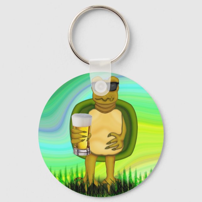 Thirsty Turtle Keychain (Front)
