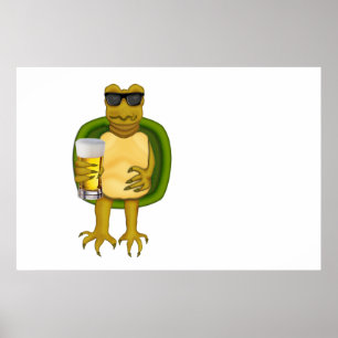 Thirsty Turtle Poster