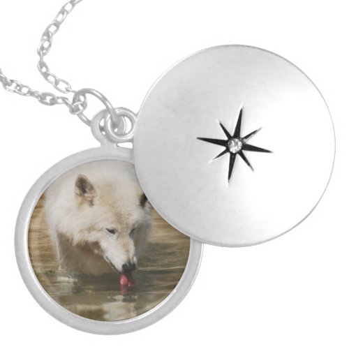 Thirsty Wolf Locket Necklace