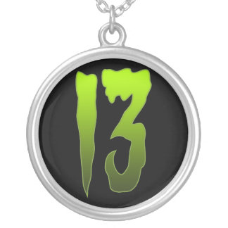 Thirteen 13 Monster Sterling Silver Necklace