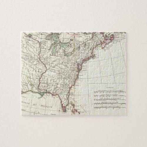 Thirteen Colonies Vintage Map 1776 Jigsaw Puzzle