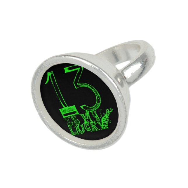 Thirteen Is My Lucky Number Ring (Top)