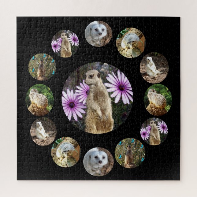 Thirteen Meerkats Surprise, Jigsaw Puzzle (Vertical)