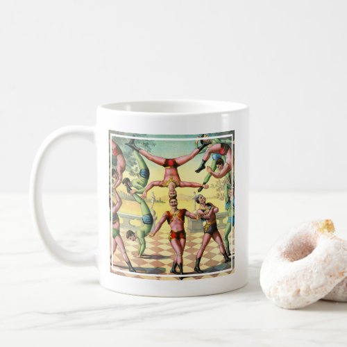 Thirteen Men Doing Acrobatics Coffee Mug