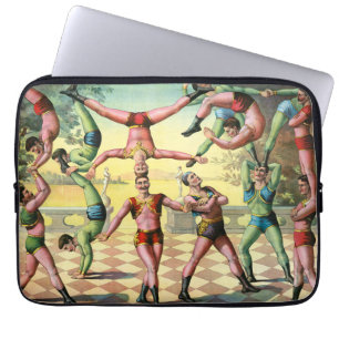 Thirteen Men Doing Acrobatics Laptop Sleeve