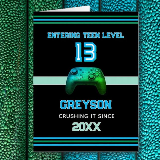THIRTEEN! Perfect 13 Year old Birthday BIG Card (Creator Uploaded)