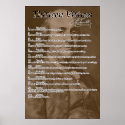 Thirteen Virtues Poster