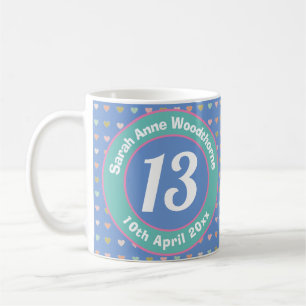 Thirteen Years Old. 13th Birthday. Coffee Mug