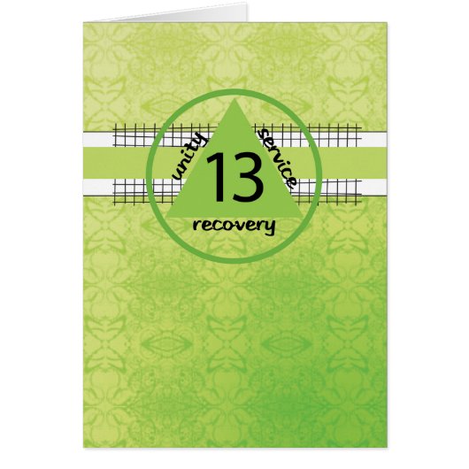 Thirteenth Year Peace Happiness 12 Step Recovery (Front)