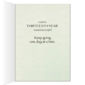 Thirteenth Year Peace Happiness 12 Step Recovery (Inside (Right))