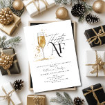 Thirty AF Champagne Black and Gold 30th Birthday Invitation<br><div class="desc">Toast to thirty years of fabulousness with our sleek and chic 30th Birthday Party Invitation. Featuring a minimalist design with a single glass of bubbly champagne and the playful phrase 'Thirty AF', this invitation exudes modern sophistication and celebratory flair. Its clean lines and contemporary aesthetic make it perfect for those...</div>