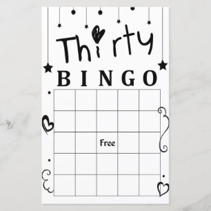 Thirty bingo game