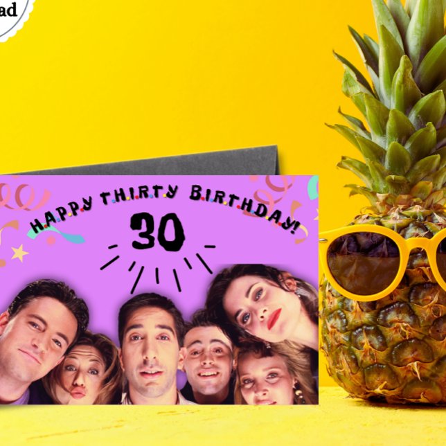 Thirty Birthday , Funny Friends Birthday Card  (Creator Uploaded)