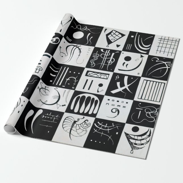 Thirty by Wassily Kandinsky Wrapping Paper (Unrolled)