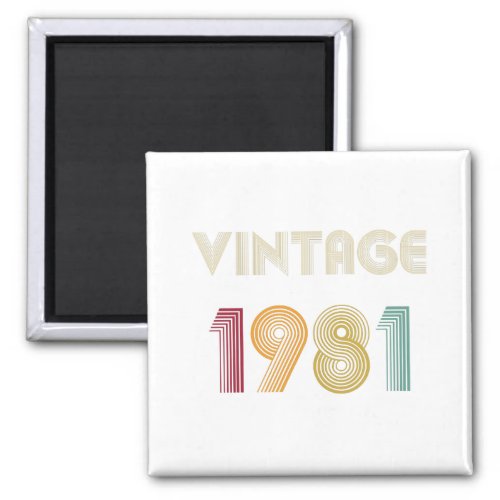 thirty eight years 38th Birthday Gift Vintage 1981 Magnet