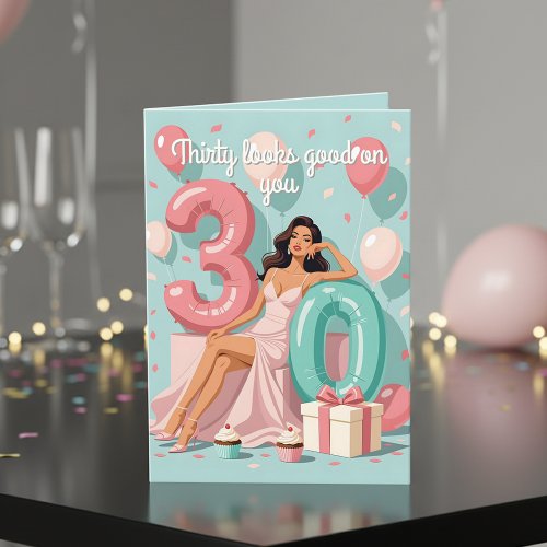 Thirty & Fabulous Modern Woman 30th Birthday