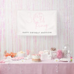 Thirty, Flirty Thriving Modern Pink 30th Birthday  Banner<br><div class="desc">Get ready to celebrate a fabulous "Happy Birthday" with our chic and trendy custom banner! This banner embraces the spirit of being "thirty, flirty, and thriving, " adding a touch of fun and excitement to your party decor. Featuring a lively color palette with hints of pink, the banner effortlessly combines...</div>