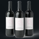Thirty, Flirty Thriving Modern Pink 30th Birthday Wine Label<br><div class="desc">Thirty,  Flirty Thriving Modern Pink 30th Birthday Wine Label</div>