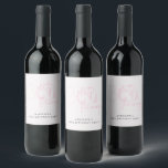 Thirty, Flirty Thriving Modern Pink 30th Birthday Wine Label<br><div class="desc">Thirty,  Flirty Thriving Modern Pink 30th Birthday Wine Label</div>