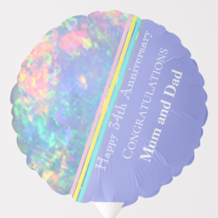 Thirty fourth Wedding Anniversary, Opal, Balloon