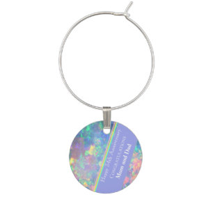 Thirty fourth Wedding Anniversary, Opal, Wine Charm