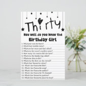 Thirty How well do you know the birthday girl (Standing Front)