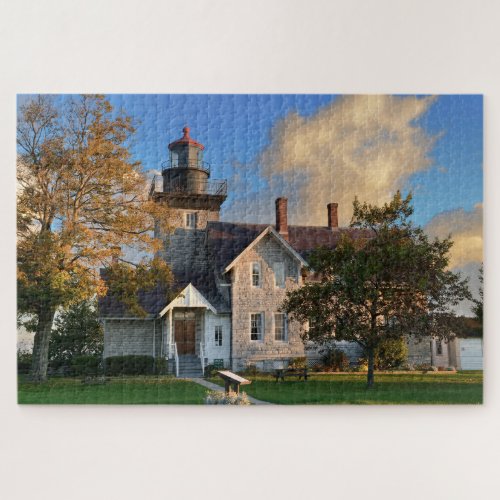 Thirty Mile Point Lighthouse on Lake Ontario Jigsaw Puzzle