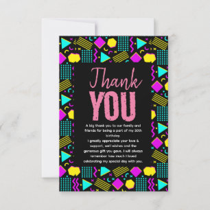 Thirty & Thriving Retro 30th Birthday Thank You Card