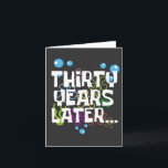 Thirty Years Later, Funny 30th Birthday Party Card<br><div class="desc">Thirty years later and the big 3-0 calls for a celebration! 🎉 This “Thirty Years Later, Funny 30th Birthday Party” design is perfect for marking this milestone with laughter, fun, and unforgettable memories. Great for invitations, party décor, or keepsake gifts, it adds a playful twist to the 30th birthday celebration....</div>