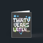 Thirty Years Later, Funny 30th Birthday Party Card<br><div class="desc">Thirty years later and the big 3-0 calls for a celebration! 🎉 This “Thirty Years Later, Funny 30th Birthday Party” design is perfect for marking this milestone with laughter, fun, and unforgettable memories. Great for invitations, party décor, or keepsake gifts, it adds a playful twist to the 30th birthday celebration....</div>