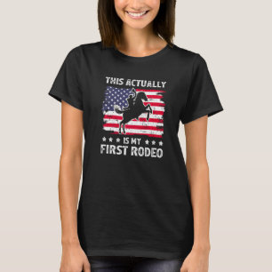 This Actually My First Rodeo Retro Western Country T-Shirt