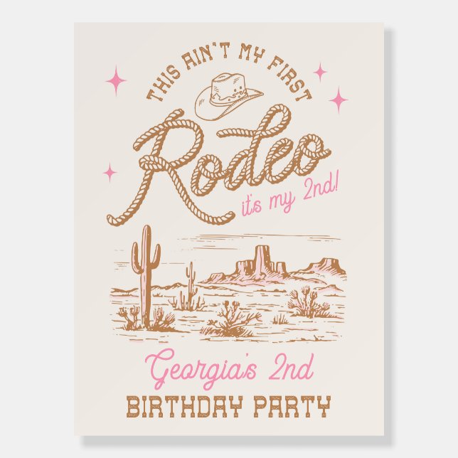 This Ain't My First Rodeo Welcome Sign (Front)