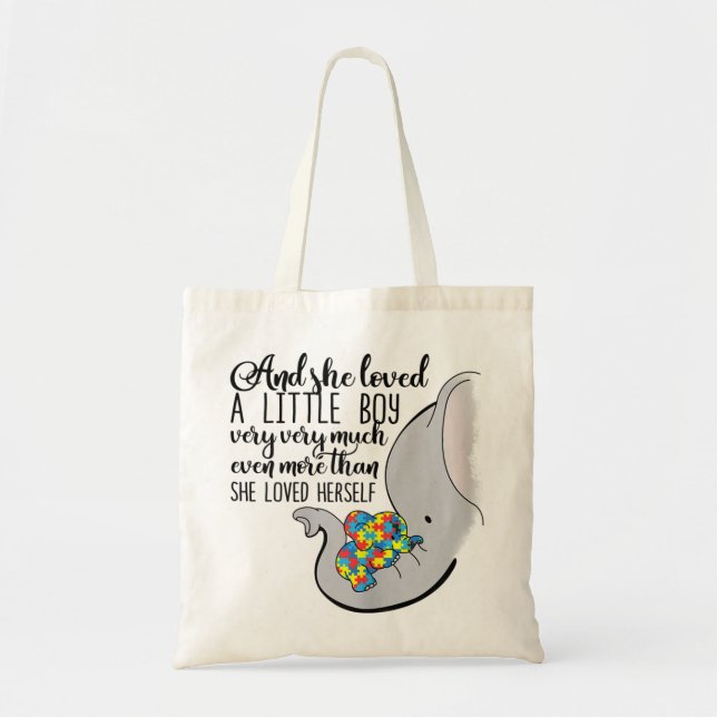 This And She Loved A Little Boy Very Very Much Eve Tote Bag (Front)