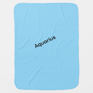 This Aquarius Ocean Blue Baby Blanket
