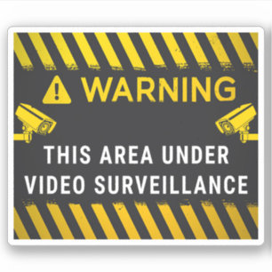 This Area Under Video Surveillance Sticker