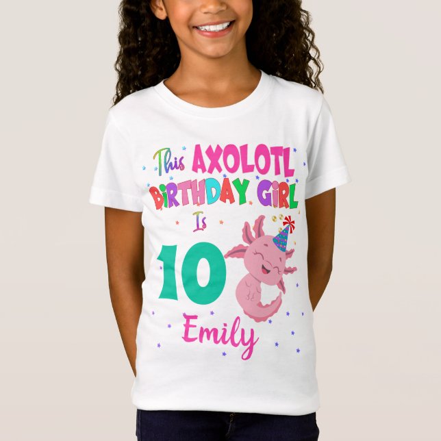 This Axolotl Girl is Amphibian Salamander T-Shirt (Front)