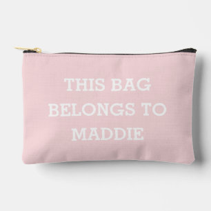 This Bag Belongs to Name Cosmetics Pouch