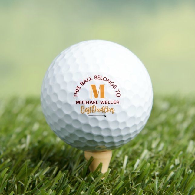 'This ball belongs to' Dad Monogram (Insitu Tee)